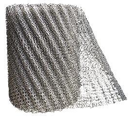 Knitted wire mesh