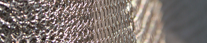Knitted wire mesh