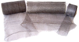 Knitted wire mesh